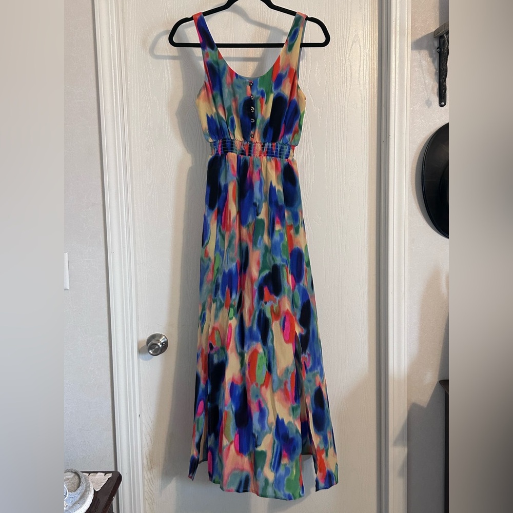 Maeve | Multicolor Sleeveless Maxi Dress | Size 0